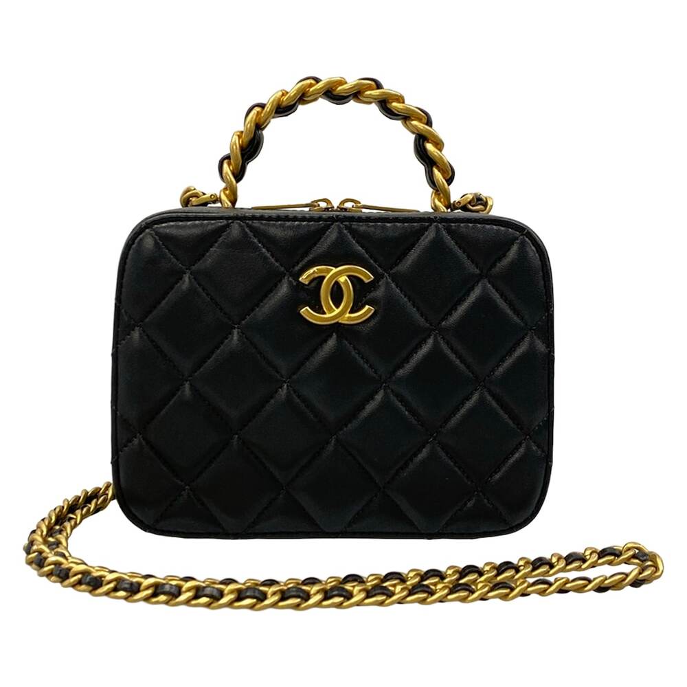 Chanel Small Vanity Case / Matelasse Vanity Bag AS3318